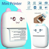 Mini Wireless Thermal Printer – Bluetooth 200dpi Portable Label & Photo Printer