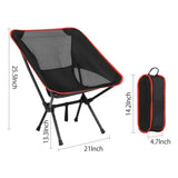 Lightweight Camping Chair, 2-Way Backpacking Chair High or Low Profile, Portable Folding Camp Chairs Compact Design for Outdoor, Beach, Hiking, Picnic, Black