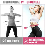 WESTTUNE Weighted Hula Circle Hoops for Adults Weight Loss, Infinity Fitness Hoop Plus Size 47 Inch/55inch, 24,28 Detachable Links, Exercise Hoop Suitable for Women and Beginners