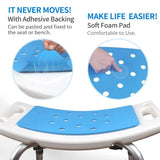 1~10PCS Bathroom Bath Chair Non-slip Warm EVA Blue Aid Seat Bathroom Bath Chair Shower Stool Seat Cushion Safe Bathroom Chairs