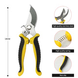 1Pcs Pruner Garden Scissors Professional Sharp Bypass Pruning Shears Tree Trimmers Secateurs Hand Clippers Garden Beak Scissors