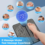 EMS Foot Massager TENS(Model:KTR-2493) for Muscle Relaxation,LCD Display Screen,Back Massager & Legs Massager Pad with Remote Control