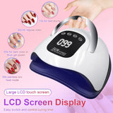 SUN X19 MAX UV LED Nail Drying Lamp 320W Professional UV Nail Dryer Light for Gel Nails 72 Beads Fast Curing Gel Polish, Fast Curing Gel Polish Lamp Auto Sensor 4 Timer Setting Nail Art Drying Tools for Fingernail/Toenail