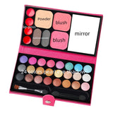 33 Colors Makeup Set with Mirror  (Eye Shadow,Powder, Blush,Lipstick ) for Beginners