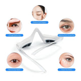 Under Eyes Red Light Therapy Massager Glasses, Micro current Eye face led red light Beauty Device under Eye Massager Eyes Bag Remover for Reduce Dark Circles Puffiness Wrinkles Relax Eye Strain