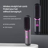 WIMS Cordless Mini Hair Straightening Brush