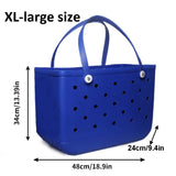 Simple Modern Beach Bag Rubber Tote | Waterproof Large Tote Bag with Zipper Pocket for Beach, Pool Boat, Groceries, Sports | Getaway Bag Collection | Almond Birch