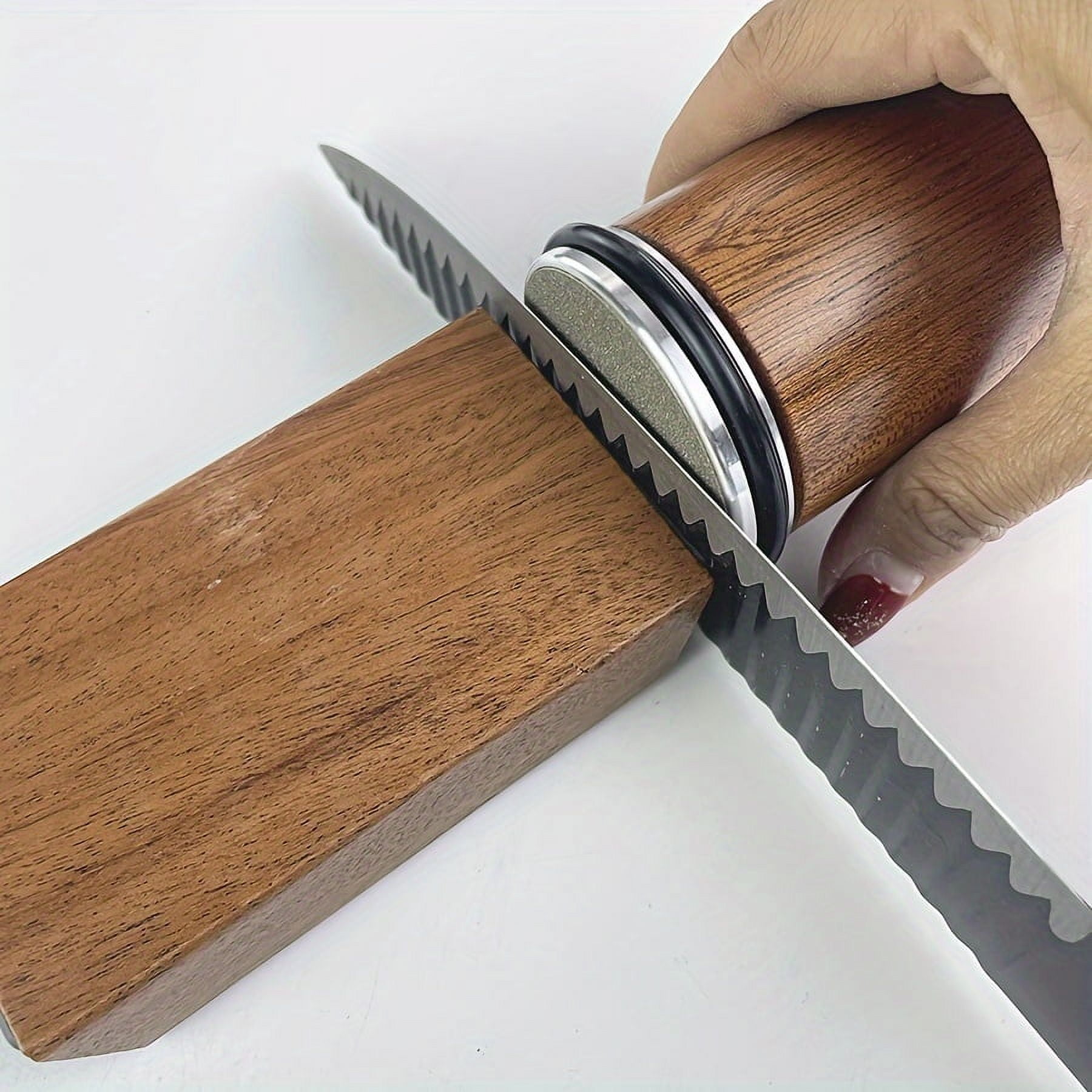 1 Set, Rolling Knife Sharpener, Fixed Angle Knife Sharpener, System Kit With Tumbler Diamond Grinding Stone, Grinding Apparatus With 15 And 20 Degrees, Kitchen Supplies - Image 3