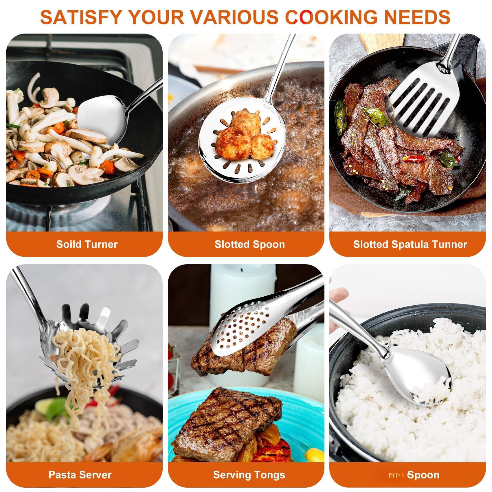 11-Piece 304 Stainless Steel Kitchen Utensil Set, Cooking Tools - Image 2