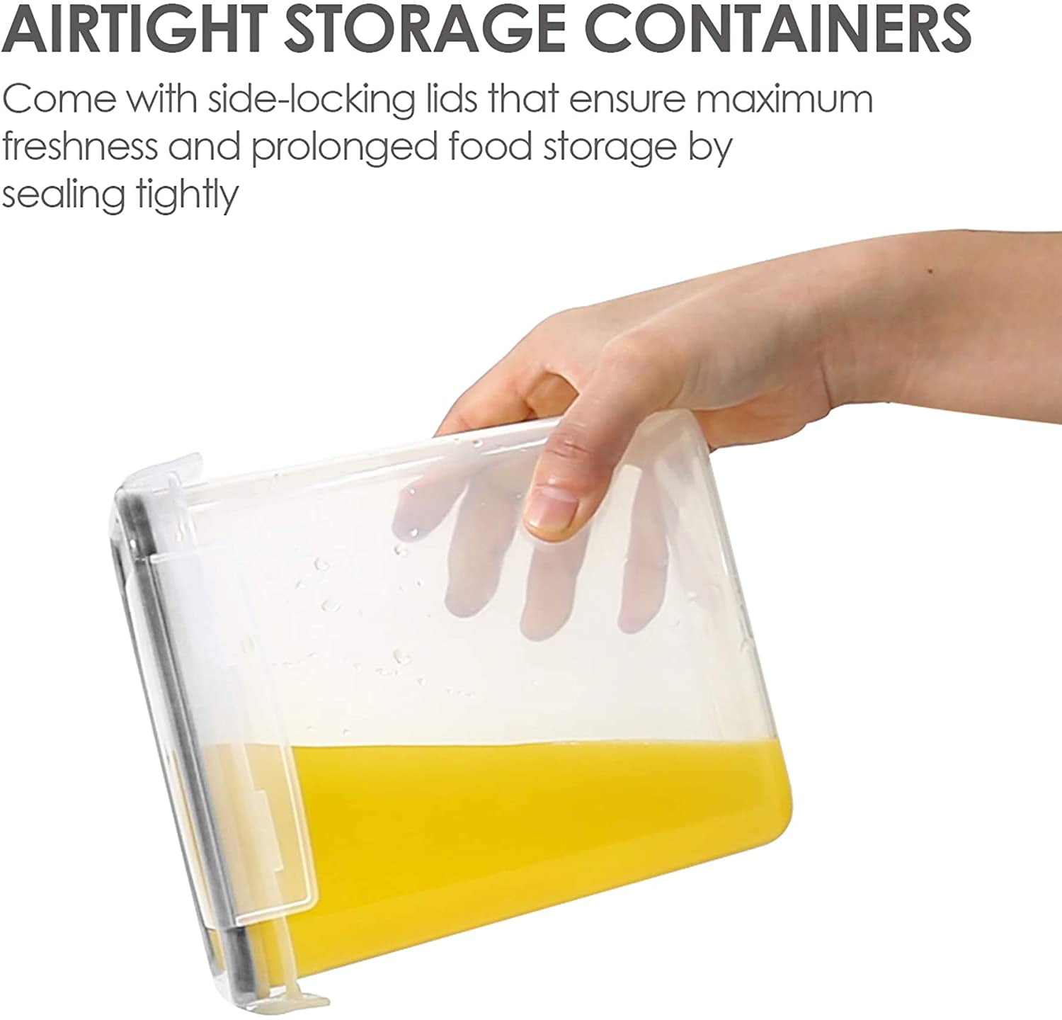 15 Packs Airtight Food Storage Containers Set with Lids, Kitchen Pantry Organization and BPA Free Plastic Canisters Include 24 Labels - Image 5