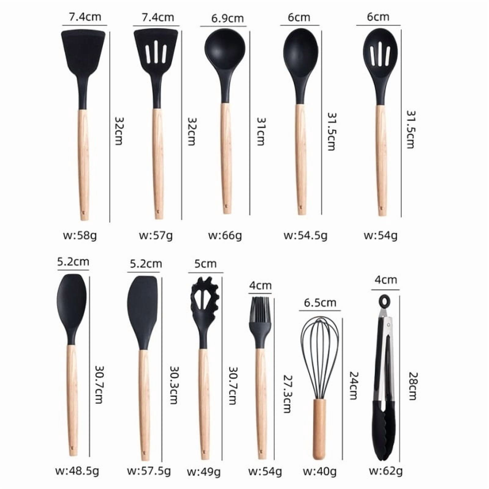 19 Pieces Silicone Kitchen Utensils Set Non Stick Cooking Spatula Spoon Knife Combo With Storage Bucket Multifunctional Kitchen Cooking Tool Kit - Image 4