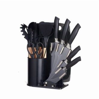 19 Pieces Silicone Kitchen Utensils Set Non Stick Cooking Spatula Spoon Knife Combo With Storage Bucket Multifunctional Kitchen Cooking Tool Kit