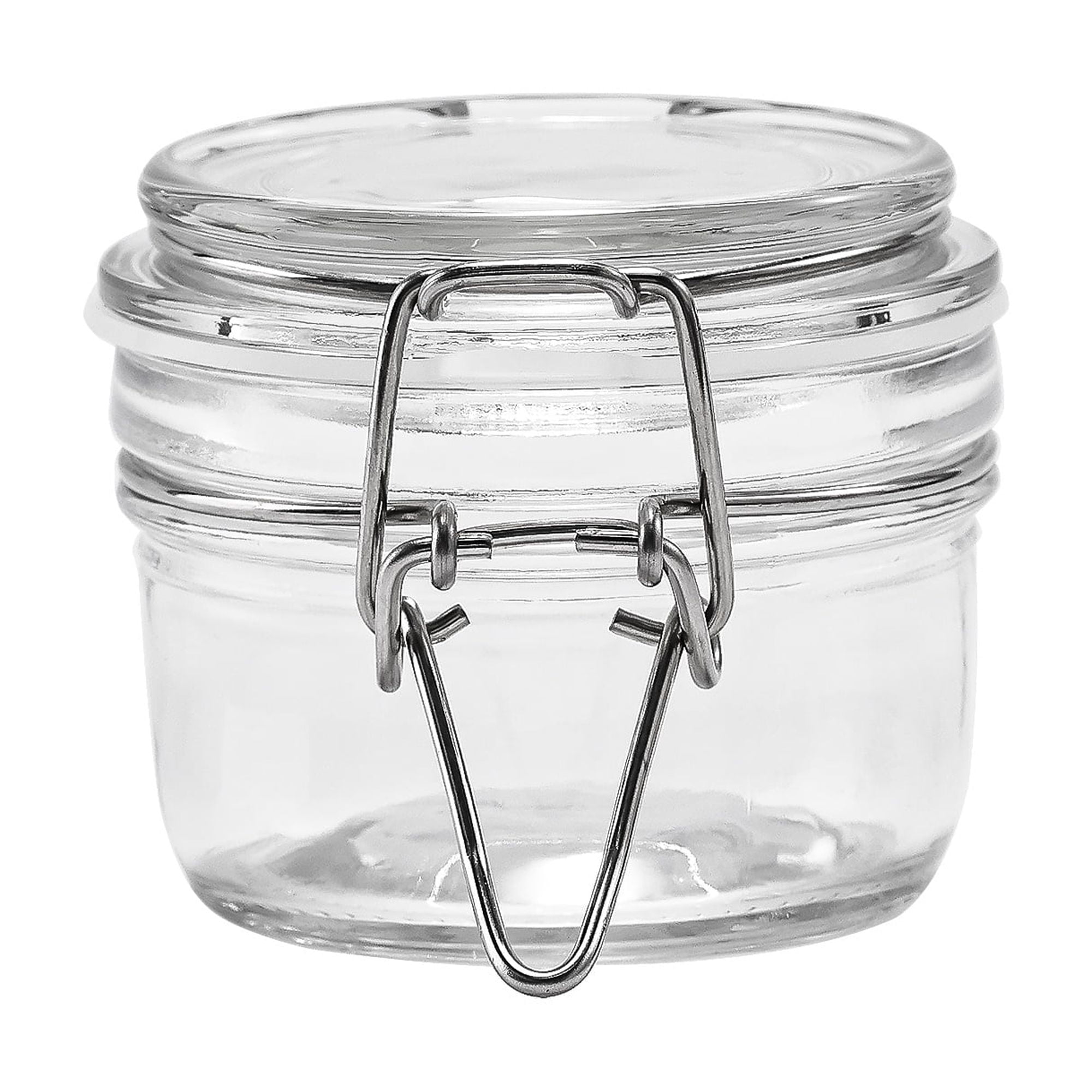 (2 pack) Mainstays Glass Airtight Food Storage Jar with Lid, Clear Cereal and Dry Food Storage Container for Kitchen Pantry Organization - Image 3