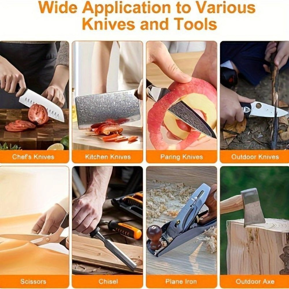 2Pcs Knife Sharpeners Whetstone Sharpening Stone , 400/1000 Grit, 5.9" x 2.48" - Image 2