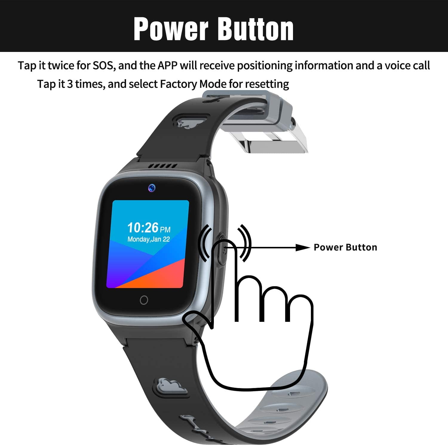 4G Smart Watch for Kids with WiFi GPS Tracker Video Chat SOS Camera Alarm Clock Anti-Lost Watch for Kids - Image 2