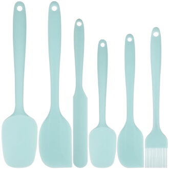 AOWOO Silicone Spatula Set of 6, Food Grade Rubber Spatulas and Cooking Utensils, Heat-Resistant Kitchen Non Stick Utensils for Cooking, Baking, Mixing, Scraping, BPA-Free, Dishwasher Safe