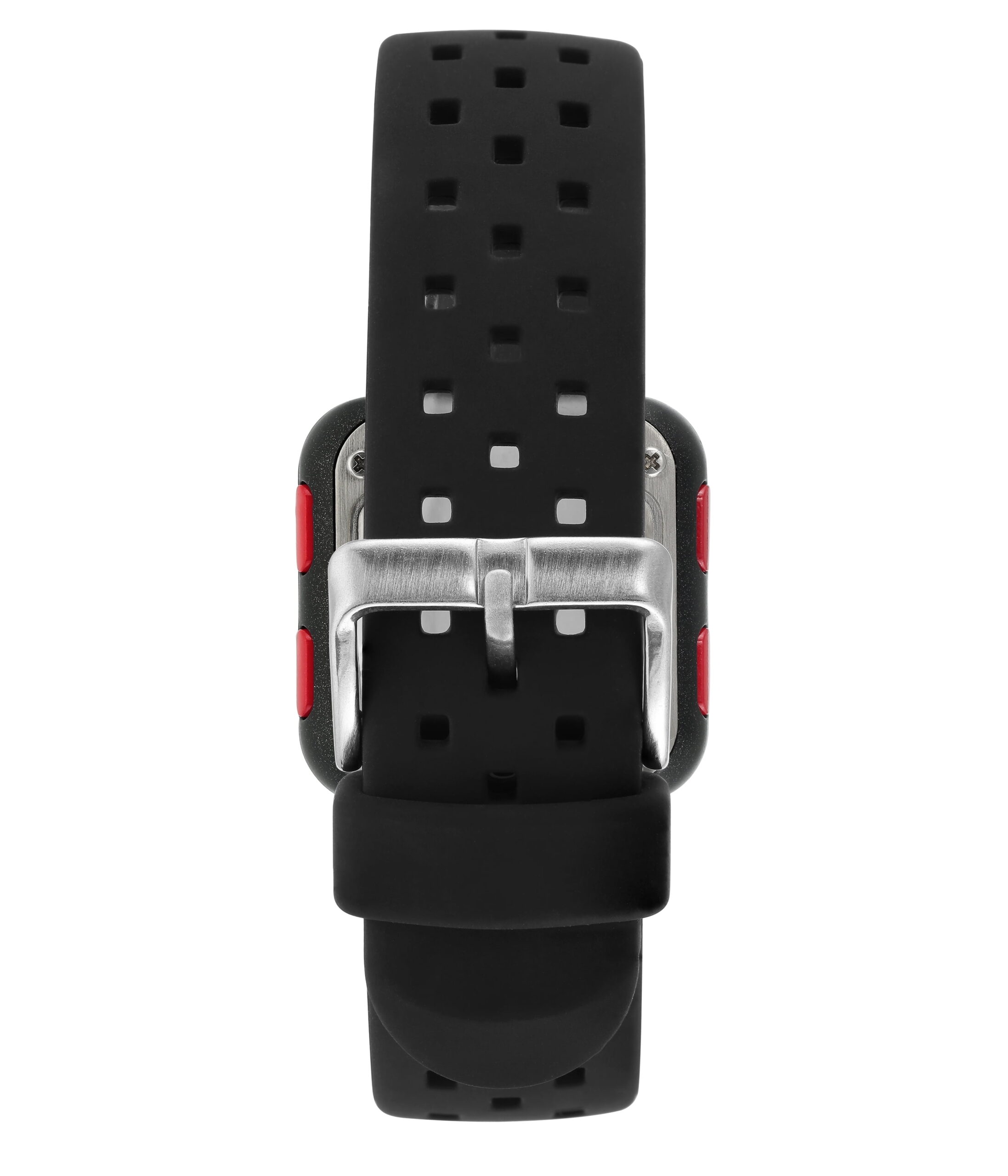 Armitron Unisex Adult Sport Wristwatch with Black Square Dial and Red Strap - Image 4