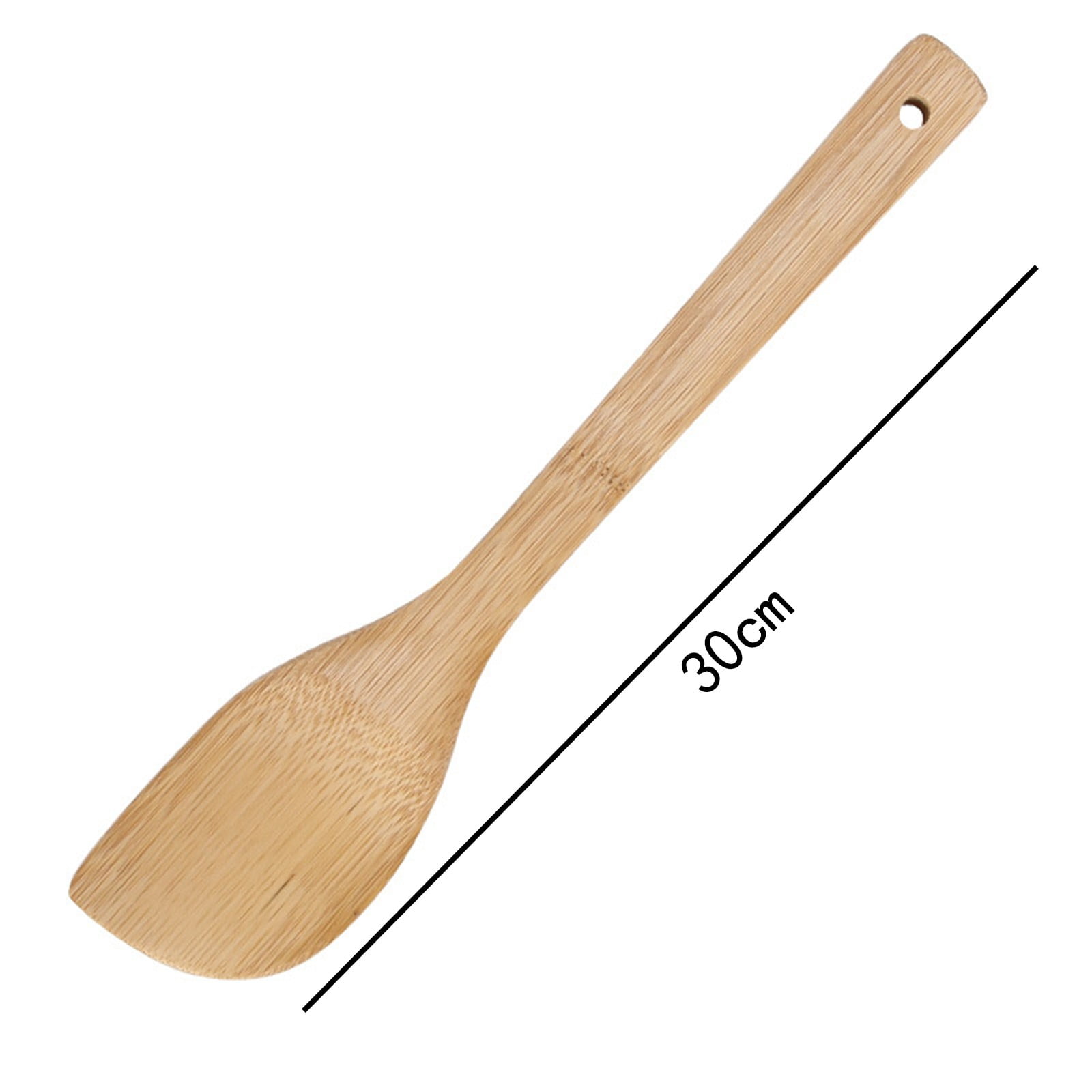 Bamboo Wooden Spatula Spoons 12-Inch with Wood Handle Multifunctional Heat-Resistant Head for Scooping & Scraping, Kitchen Spatulas for Cooking, Kitchen Essentials- Dishwasher-Safe & BPA-Free - Image 2