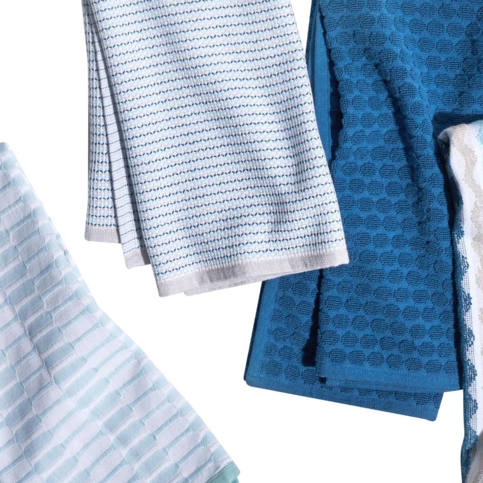 Beautiful Utility Wavy 4-Piece Kitchen Towel Set by Drew Barrymore, Multiple, 30"W x 30"L - Image 5