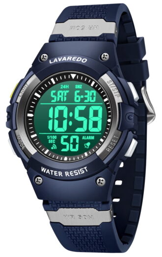 Bomieux Kids Watch Digital Watch for Boys Multifunctional Sports Watch with EL-Backlight, Stopwatch,Alarm,Date,Week,Silicone Strap Waterproof Watches Gift for Boys Girls