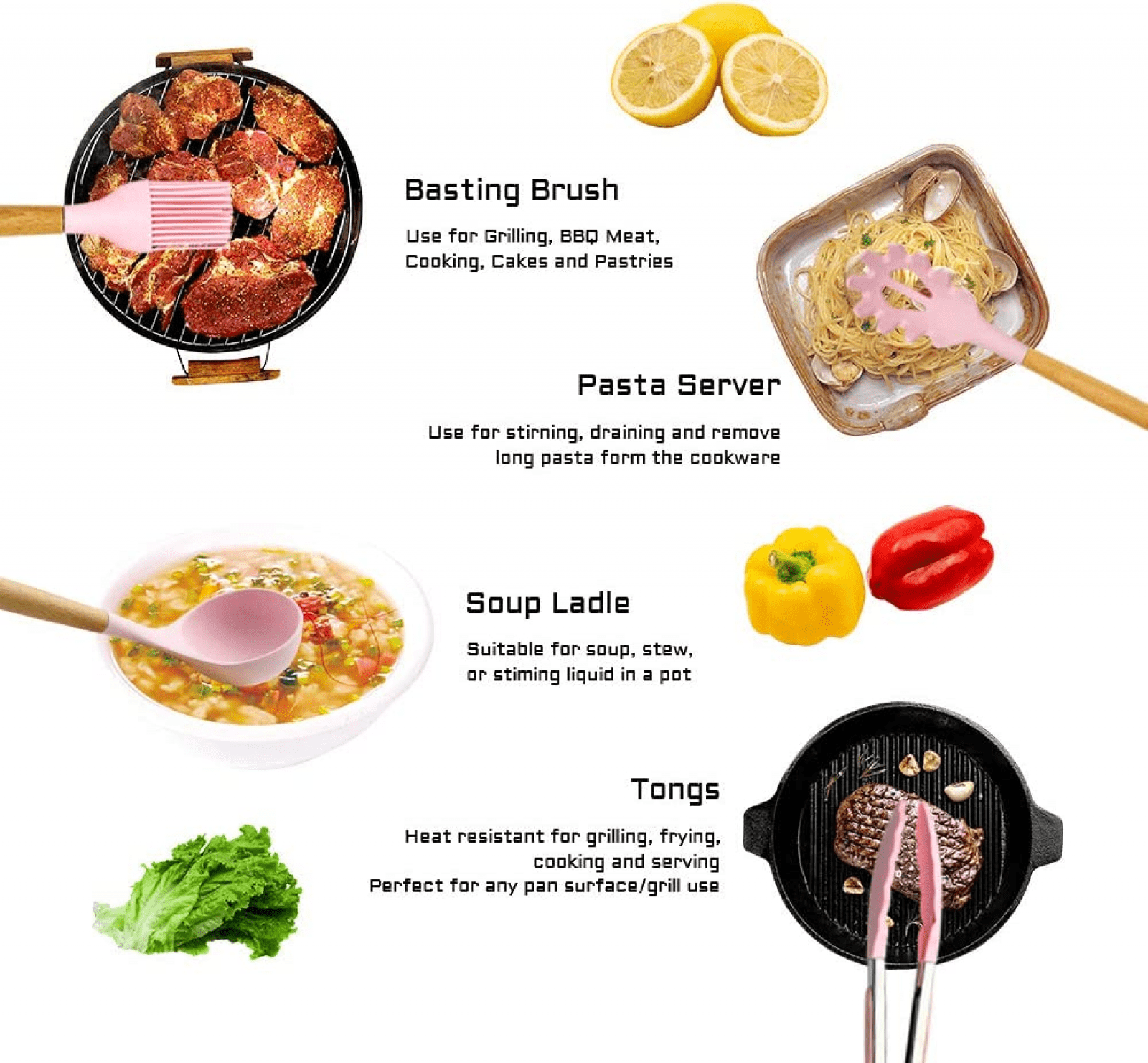 Caliamary Silicone Kitchen Utensil Set, 11 pcs - Image 5