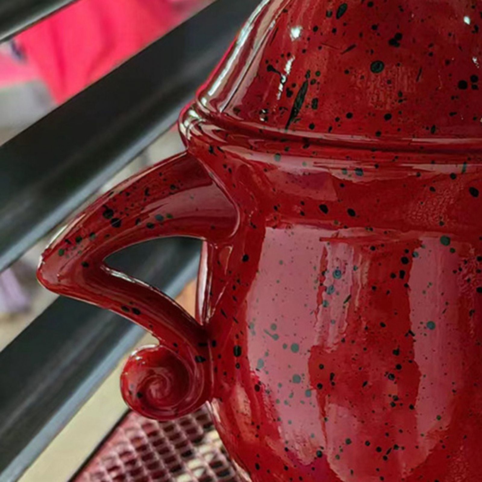 Canister with Attitude,Fun Airtight Kitchen Storage Canisters,Cute Food Storage Tank with Airtight Lid Red - Image 5
