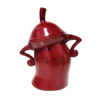 Canister with Attitude,Fun Airtight Kitchen Storage Canisters,Cute Food Storage Tank with Airtight Lid Red