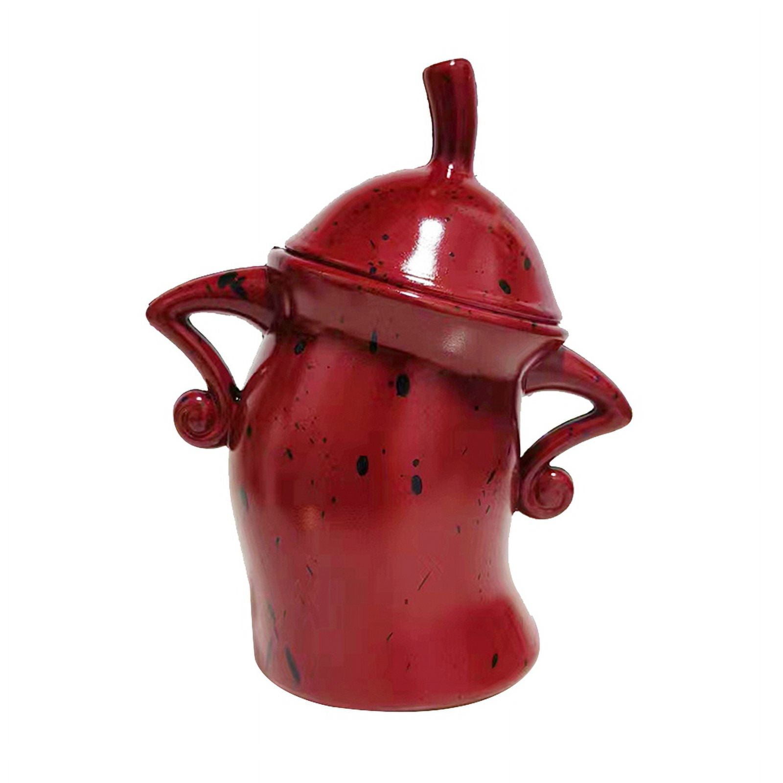 Canister with Attitude,Fun Airtight Kitchen Storage Canisters,Cute Food Storage Tank with Airtight Lid Red - Image 4