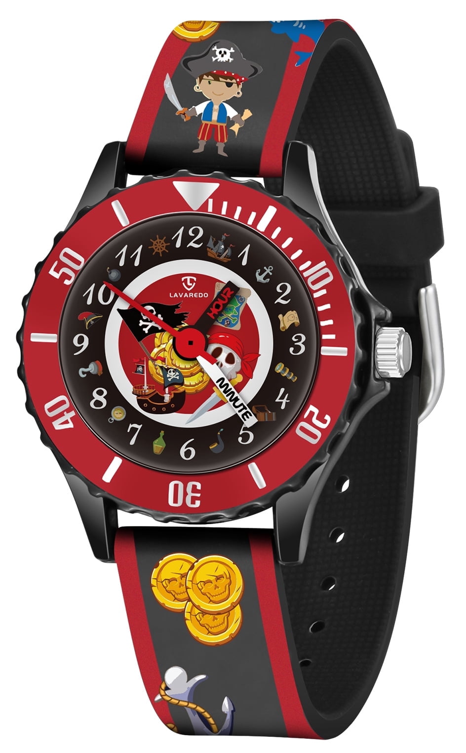Cartoon Watch Analog Watch for Age 3-8 Learning Time Watches with Silicone Band Waterproof Watch Gift for Age 3-8