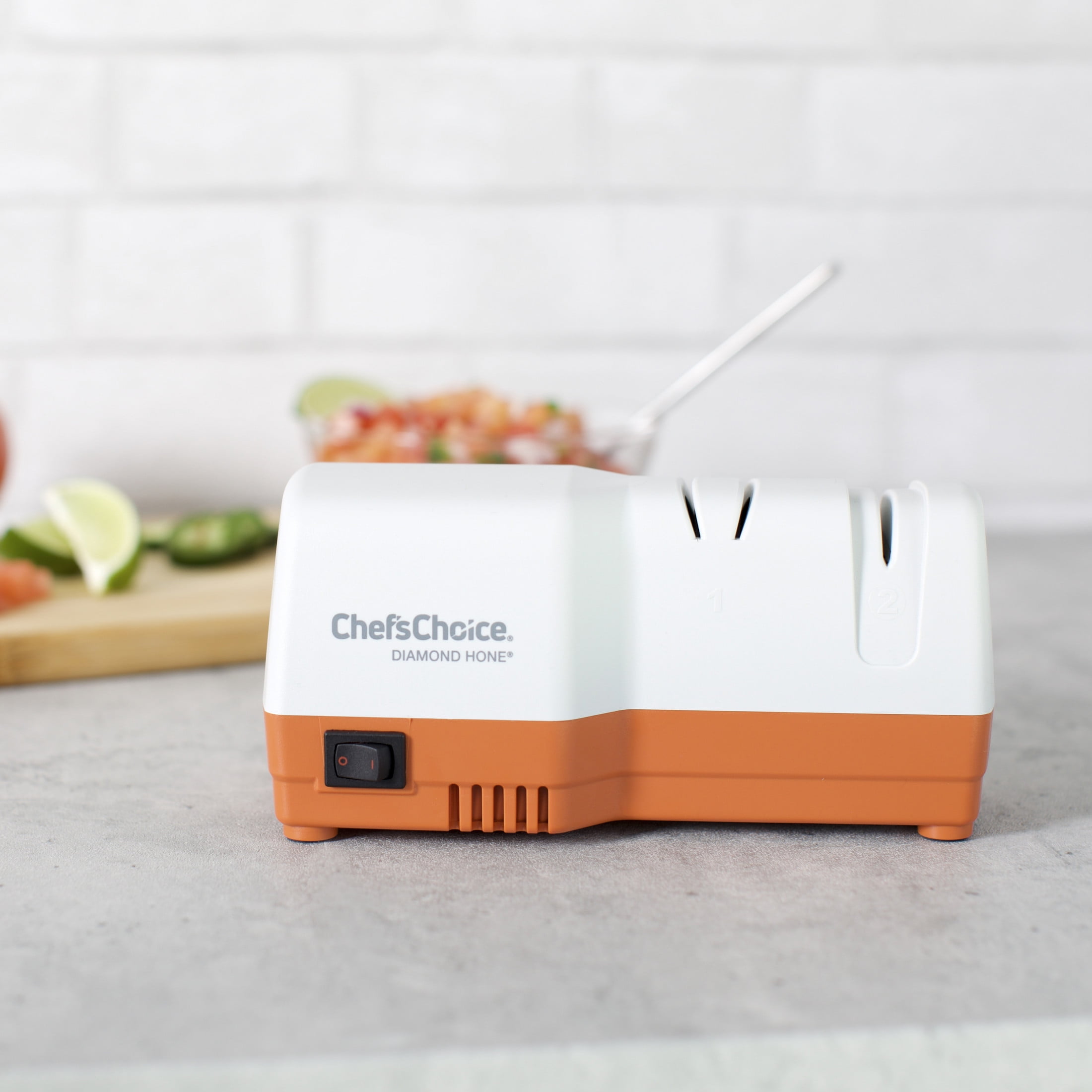 Chef'sChoice Model D202 2-Stage Electric Knife Sharpener, in Orange (SHD202OR11) - Image 2