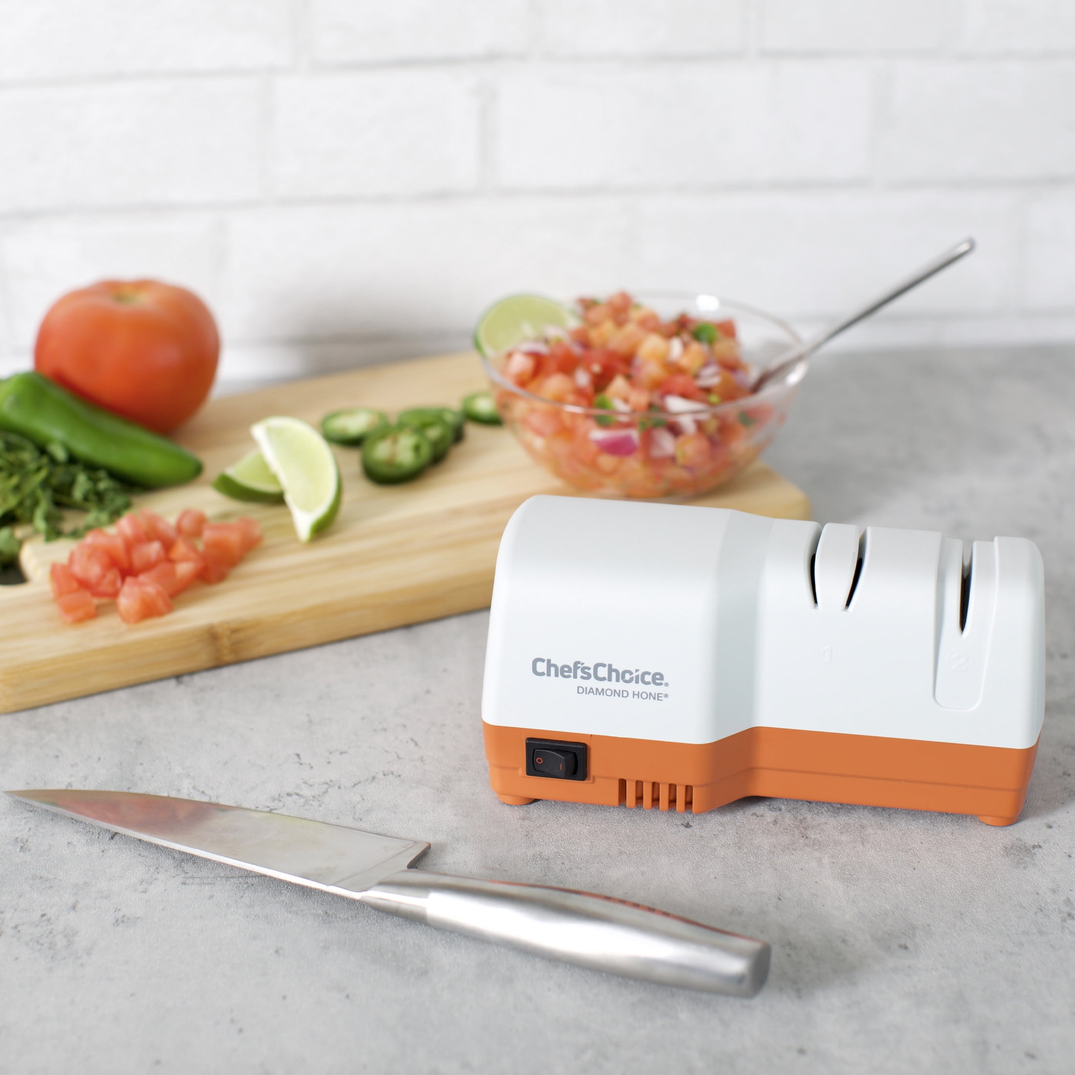 Chef'sChoice Model D202 2-Stage Electric Knife Sharpener, in Orange (SHD202OR11) - Image 3