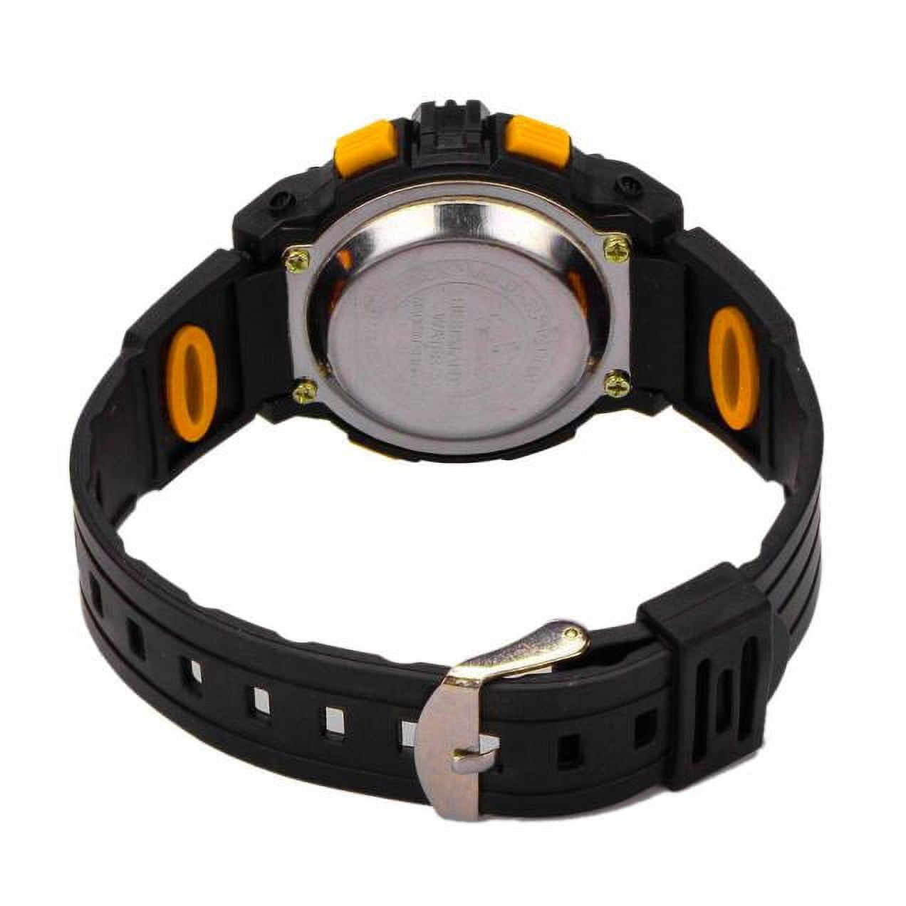 Christmas Gift Waterproof Digital for Men LED Sports Electronic Watch Alarm Date Watch Gift Yellow Watch - Image 4