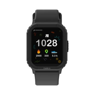 Cubitt Jr Smart Watch Fitness Tracker for Kids and Teens, Waterproof Black