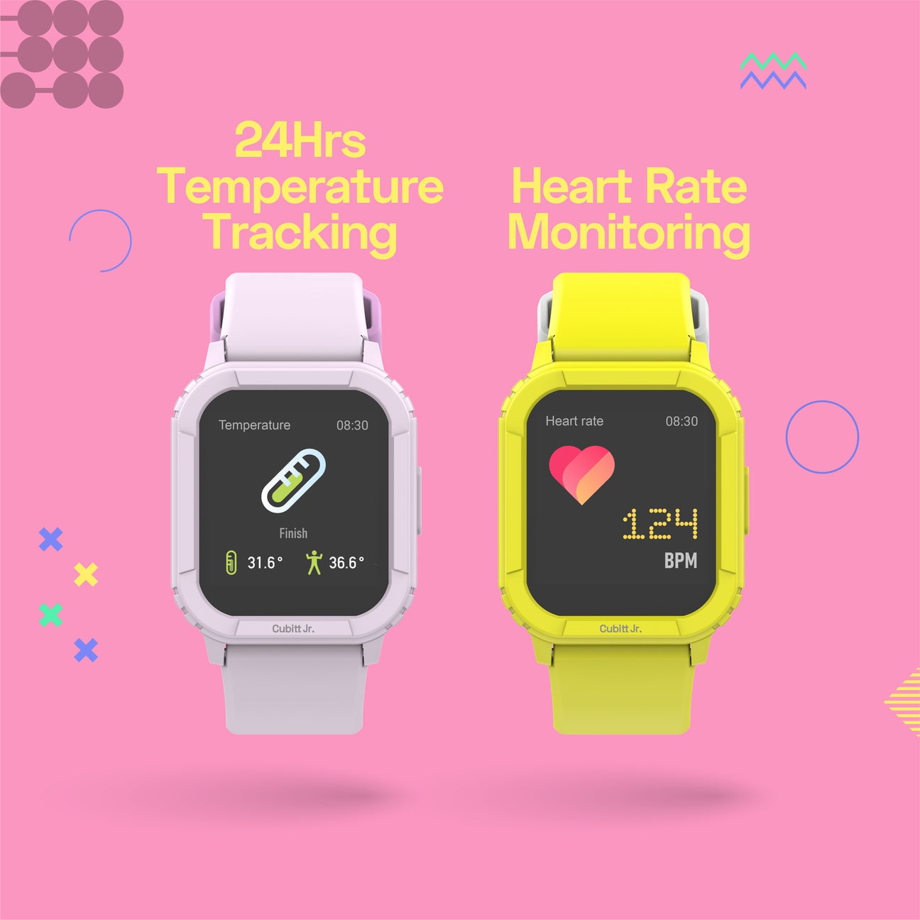 Cubitt Jr Smart Watch Fitness Tracker for Kids and Teens, Waterproof Black - Image 5