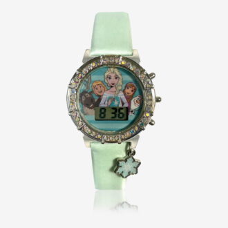 Disney Fronzen Kids LCD Watch with Shiny Satin Strap in Blue Model# FZN4888WM