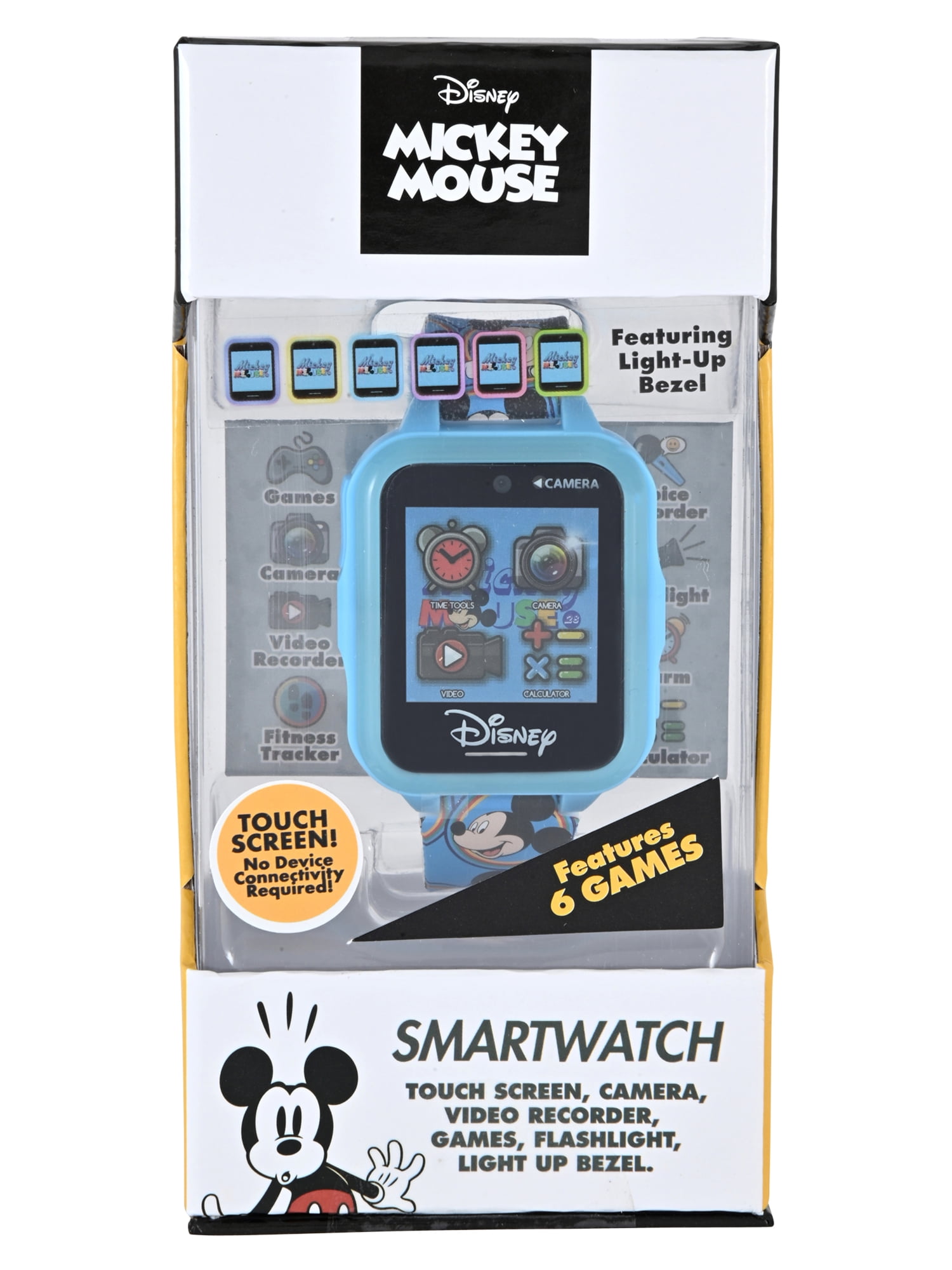 Disney Mickey Mouse iTime Unisex Child Smart Watch with Silicone Strap and Blue Case 42mm - Image 4