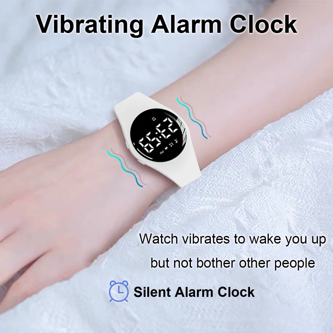Fitness Pedometer Watch No Bluetooth No App IP68 Waterproof Watch for Women/Kids, Digital Watch with Alarm Clock Timer Step Counter - Image 3