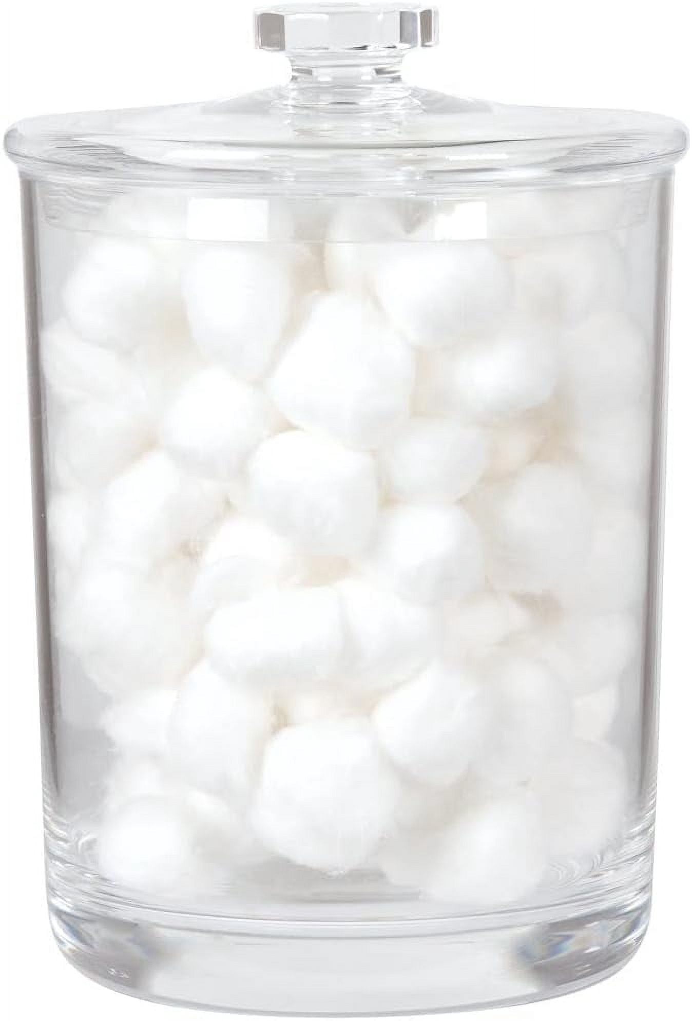 ForPro Acrylic Apothecary Jar with Lid, 60 Oz Storage Container for Bathroom, Kitchen and Office, 7.75" x 5" - Image 5