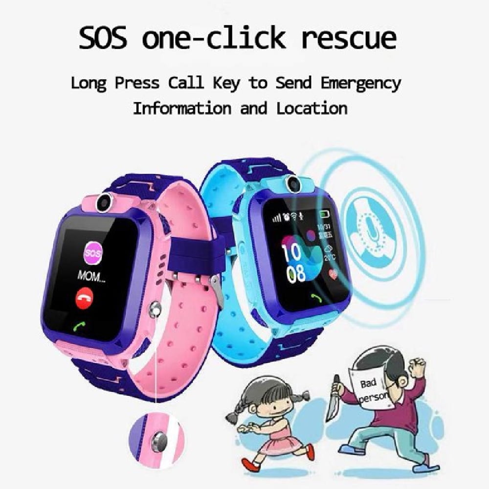 FZFLZDH Kids Smartwatch Waterproof AGPS Tracker Anti-Lost Smart Watch Phone for Children 3-12 Girls Boys SOS Call Remote Camera Two Way Call Touch Screen Games Christmas Birthday - Image 2