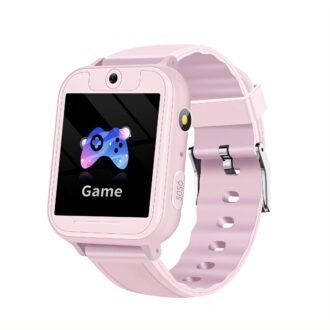 GJX 2026 New Smart Watch for Kids Soft Strap Kids Smart Watch Power-Saving Watches for Kids Pink for Daily Use School Play Home Travel