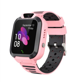 GJX Kids Watch Clear Stable Call Smart Watch for Kids Waterproof Big Battery Kids Smart Watches Girls Pink