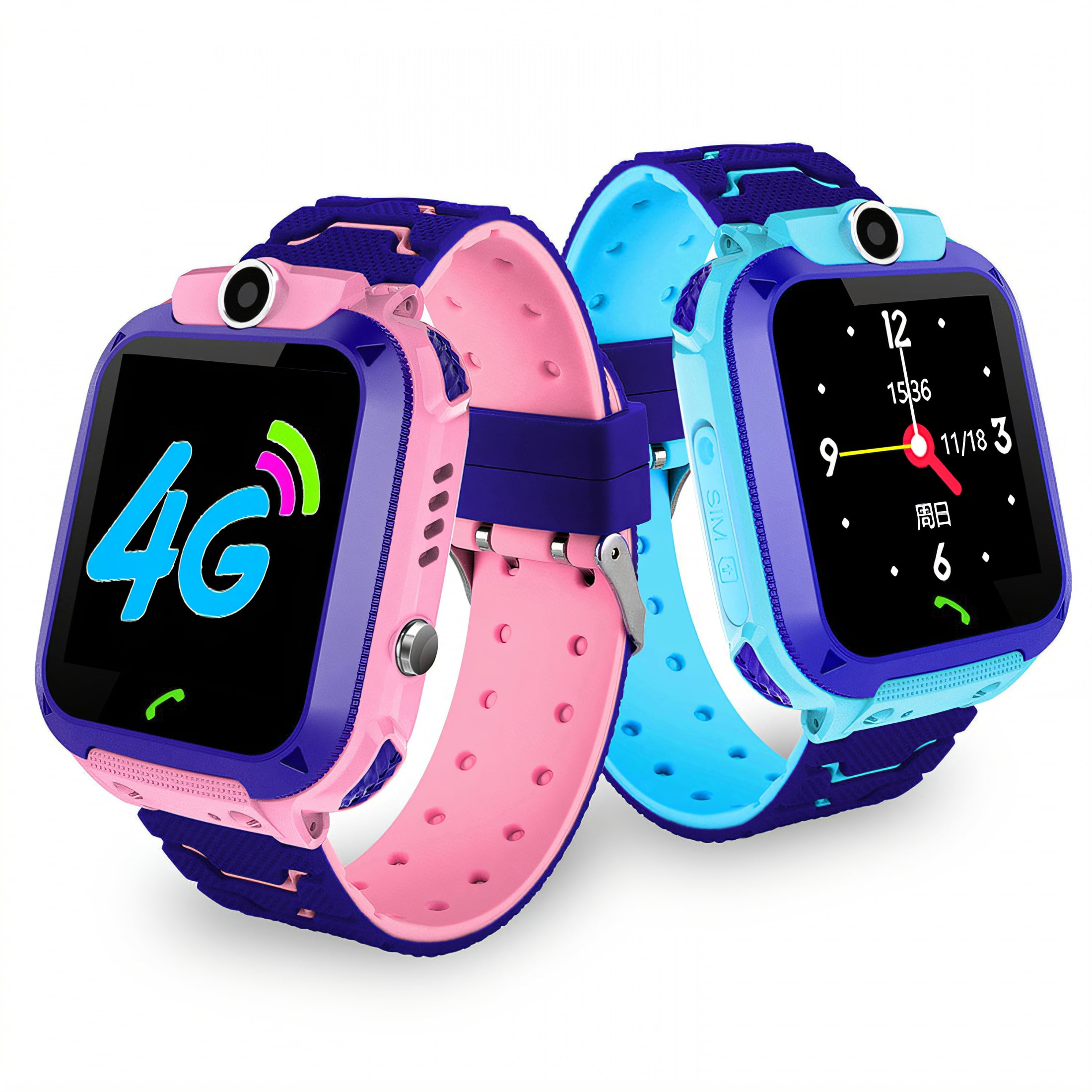 GJX Smart Watch for Kids,Capacitive Screen Kids Smart Watch,Hd Color Screen Watches for Kids,Pink - Image 2