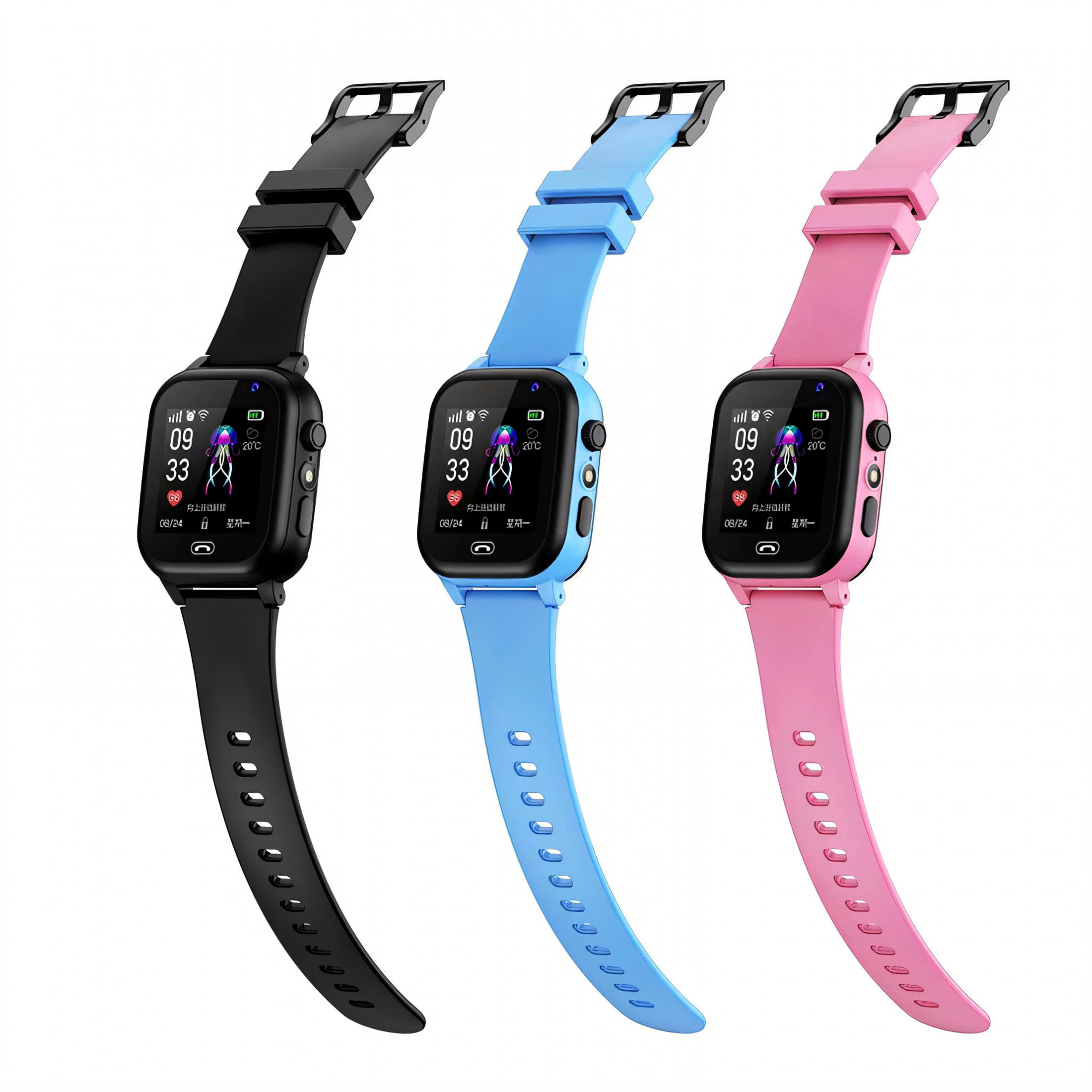GJX Smart Watch for Kids,Capacitive Screen Kids Smart Watch,Hd Color Screen Watches for Kids,Pink - Image 4