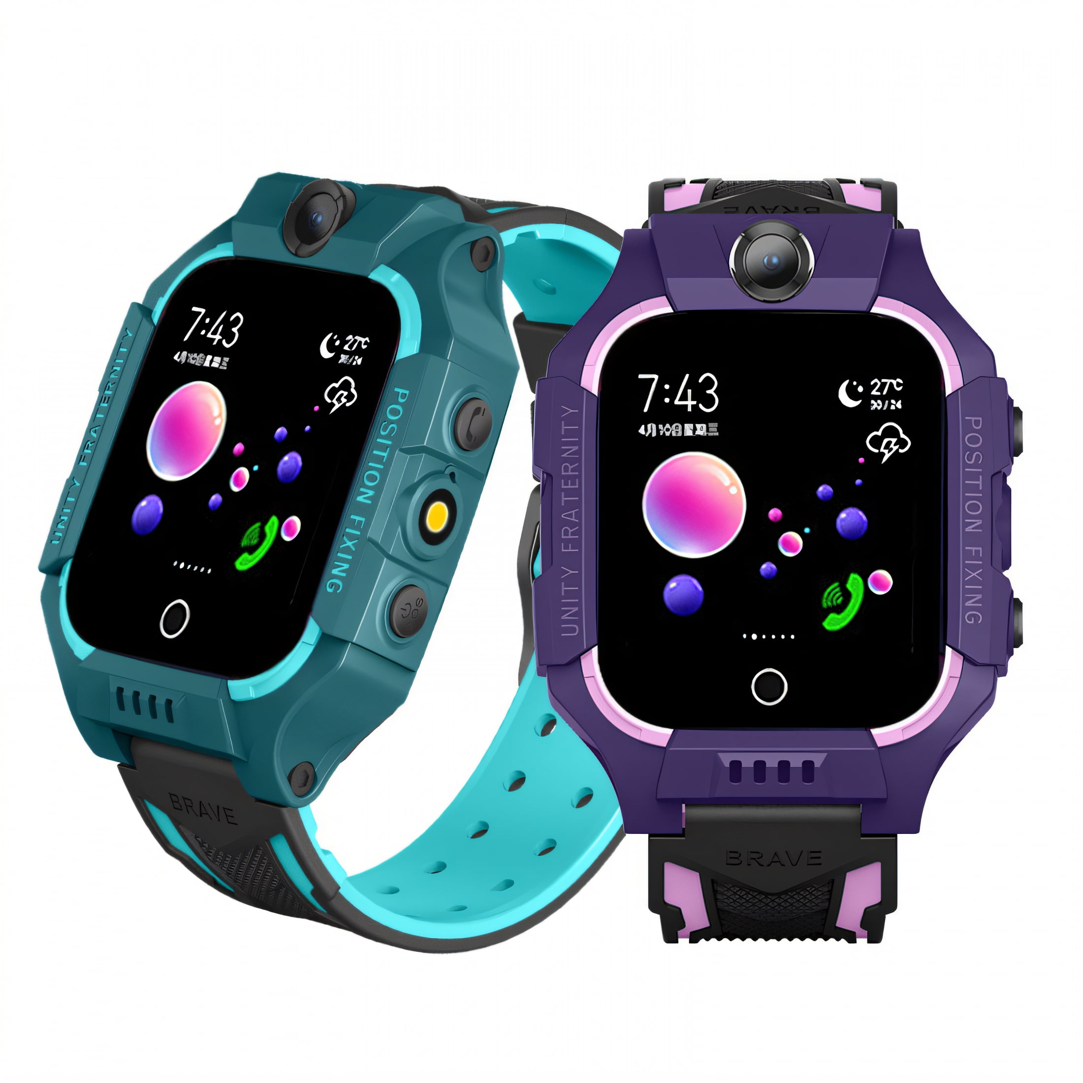 GJX Smart Watch for Kids,Setracker App Kids Smart Watch,Alert Notification Watches for Kids,Yellow,2G - Image 2