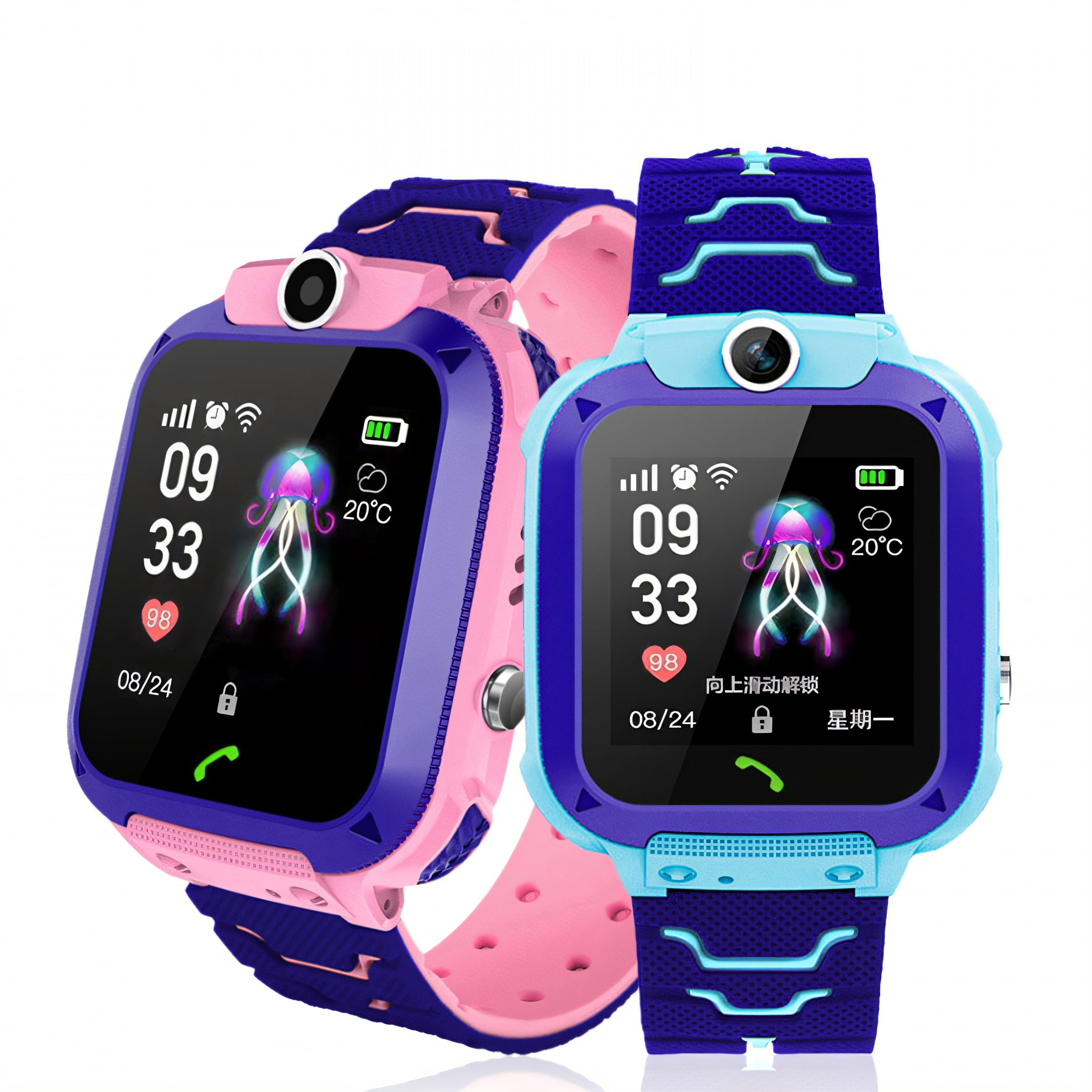 GJX Smart Watch for Kids,Setracker App Kids Smart Watch,Alert Notification Watches for Kids,Yellow,2G - Image 3