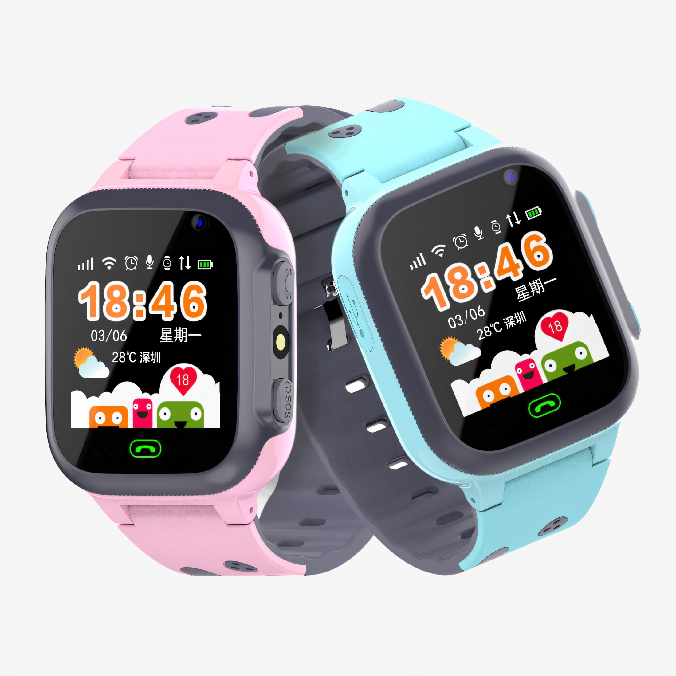 GJX Smart Watch for Kids,Setracker App Kids Smart Watch,Alert Notification Watches for Kids,Yellow,2G - Image 4