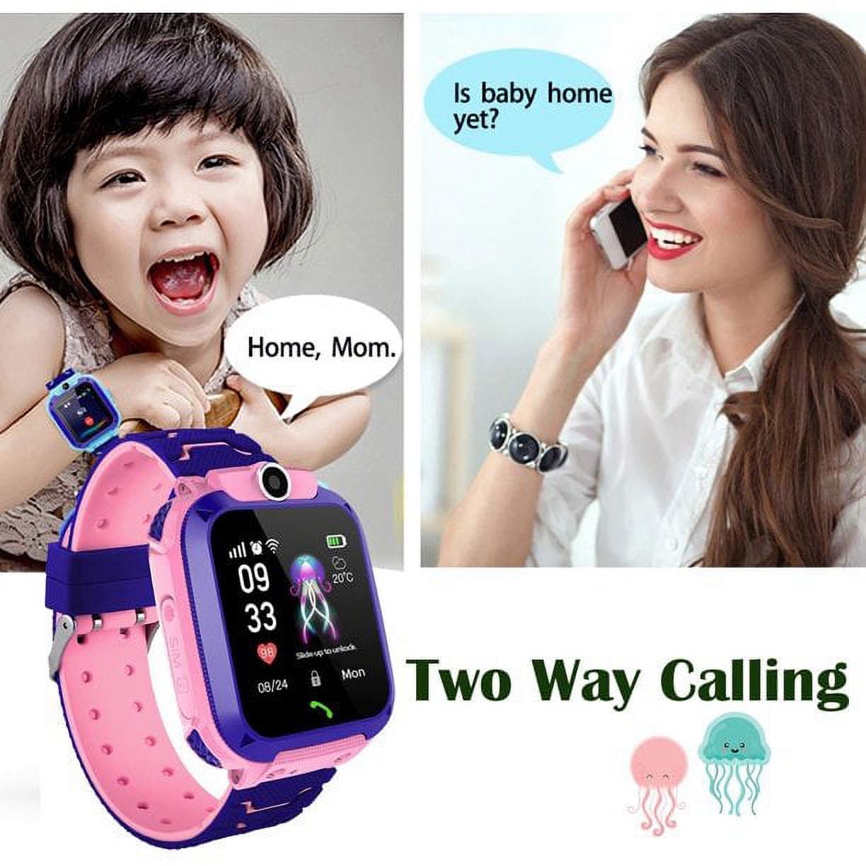 HAOAN Kids Smartwatch Waterproof AGPS Tracker Anti-Lost Smart Watch Phone for Children 3-12 Girls Boys SOS Call Remote Camera Two Way Call Touch Screen Games Christmas Birthday - Image 3