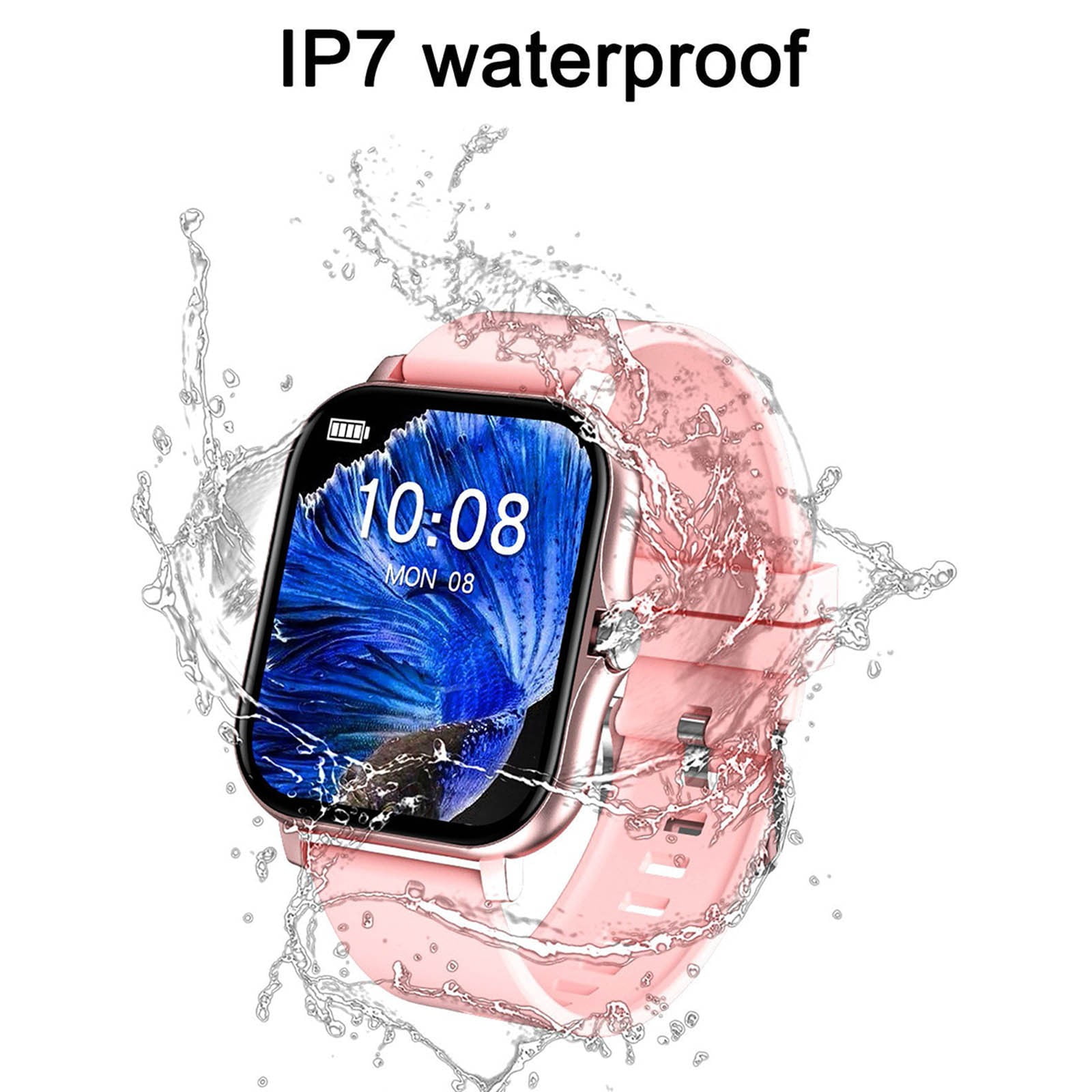 HHBEAUTY Smartwatch - Waterproof Bluetooth Calling Smart Watch, Sleep Monitoring, Fitness Tracker, Gift for Kids and Family and Friends - Image 4