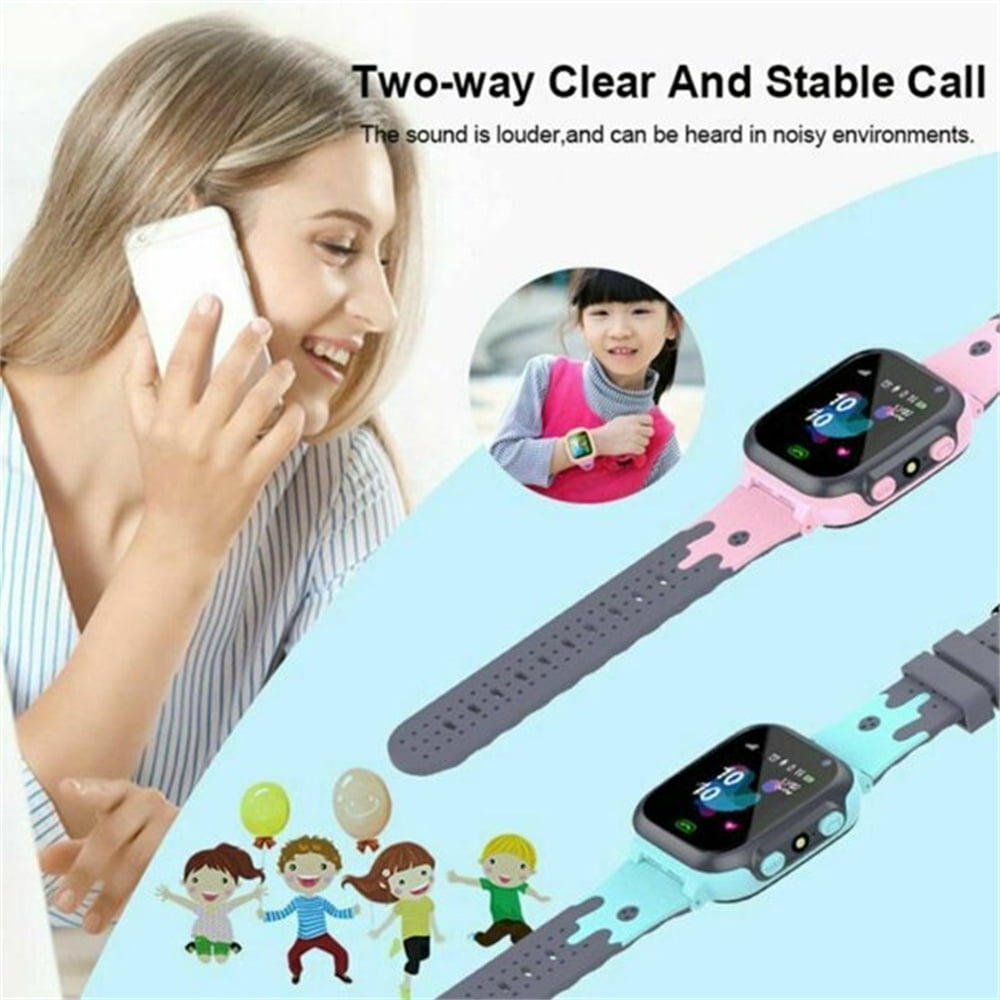 FZFLZDH Kids Smart Watch Waterproof with LBS Tracker Phone Smartwatch Touch Screen Sport Smartwatch with Voice Chat SOS Help Anti-Lost Calling Phone Watches for Girls Boys Children Teen Student - Image 5