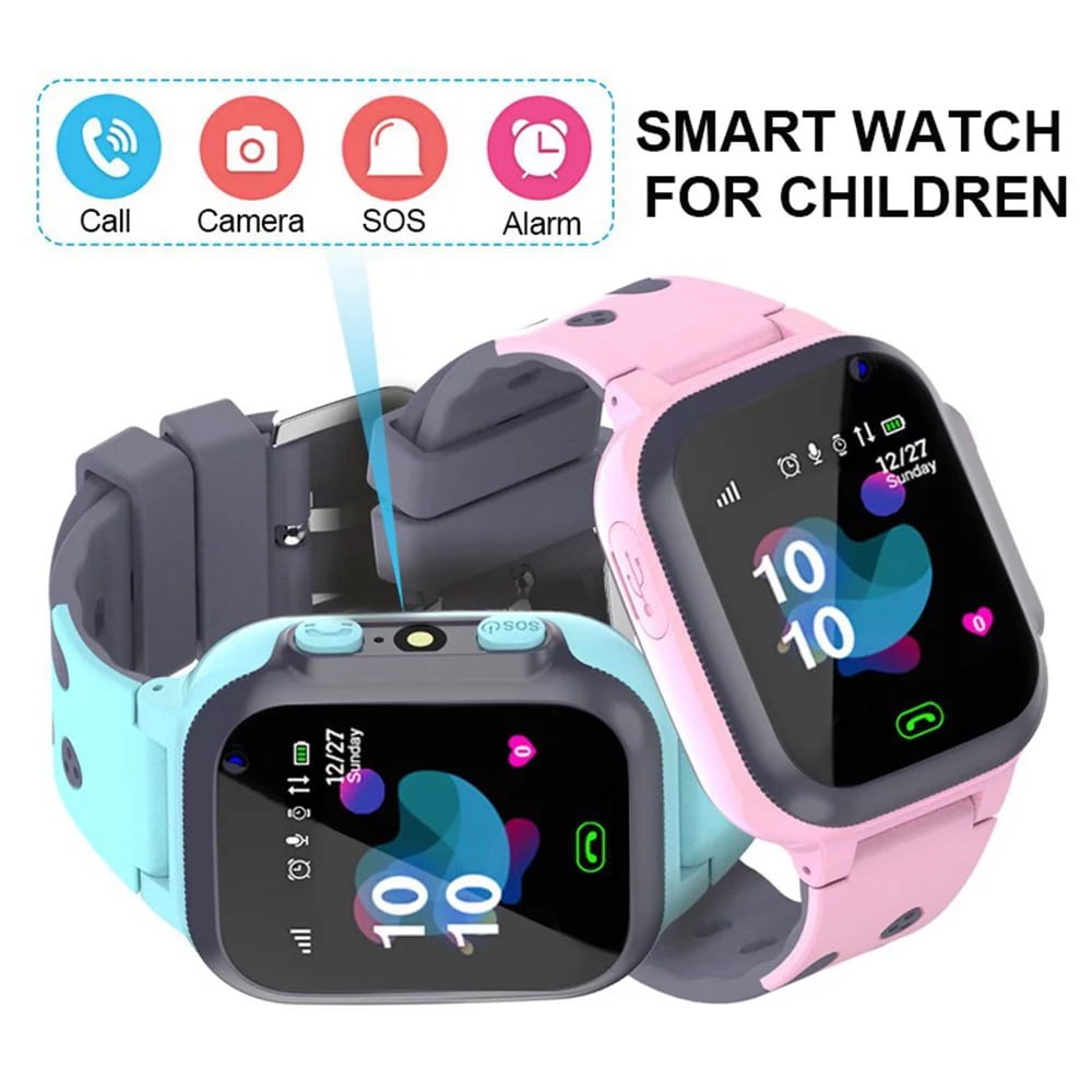 FZFLZDH Kids Smart Watch Waterproof with LBS Tracker Phone Smartwatch Touch Screen Sport Smartwatch with Voice Chat SOS Help Anti-Lost Calling Phone Watches for Girls Boys Children Teen Student - Image 2